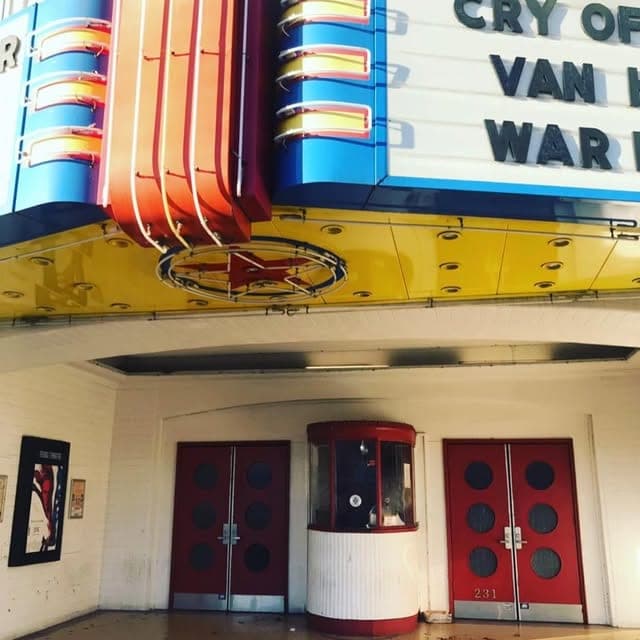 Texas Theatre, from Karlie Does Dallas’s Instagram coverage
